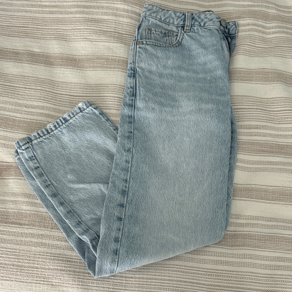 Light Blue Women’s Garage Straight Jeans